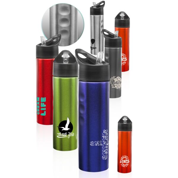 25 oz. Slim Stainless Steel Water Bottles Thumbnail