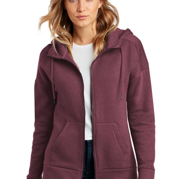 ® Women's Perfect Weight ® Fleece Drop Shoulder Full Zip Hoodie Thumbnail