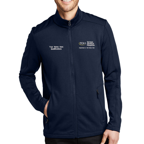 Name and Logo - Grid Fleece Jacket Thumbnail