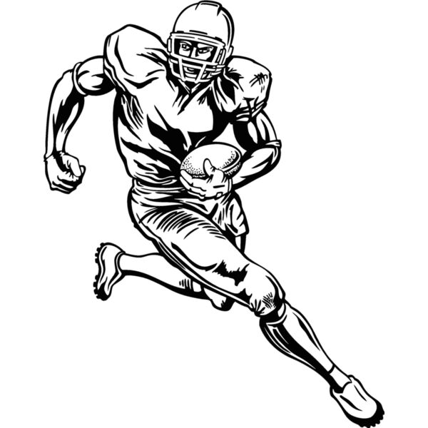 footbllplyr02v4bw Thumbnail