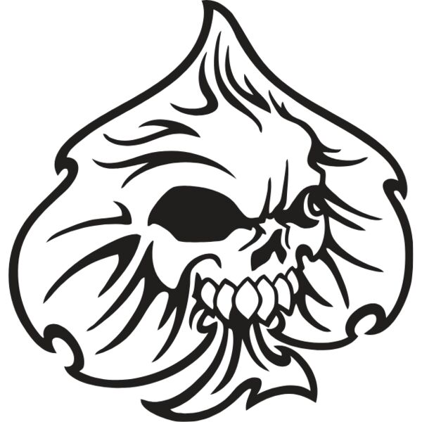 ESspadeskull01bw Thumbnail