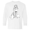 Heavy Cotton Youth Long Sleeve Gildan T-Shirt 5400B Thumbnail