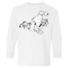 Heavy Cotton Youth Long Sleeve Gildan T-Shirt 5400B Thumbnail
